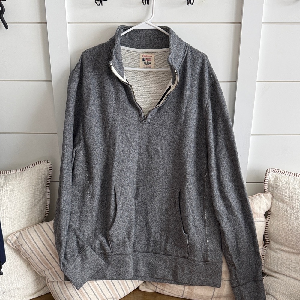 Champion Charcoal Zip-Up Men's Sweater
